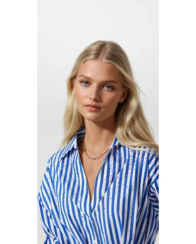 Taş İşlemeli Apoletli Midi Elbise