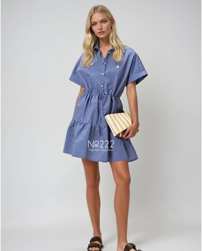 Bağcıklı Mini Elbise