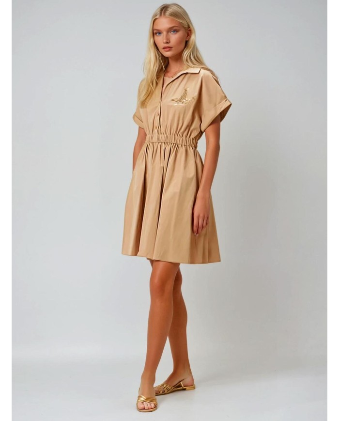 Meç Taş İşlemeli Mini Elbise