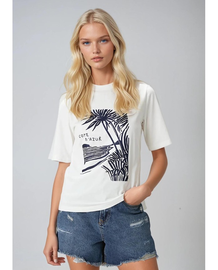 Nakış İşleme Cote D'Azur T-Shirt