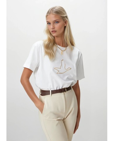 Frekans Tek Çizgi T-Shirt