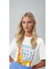 Metal Zincir İşleme T-Shirt