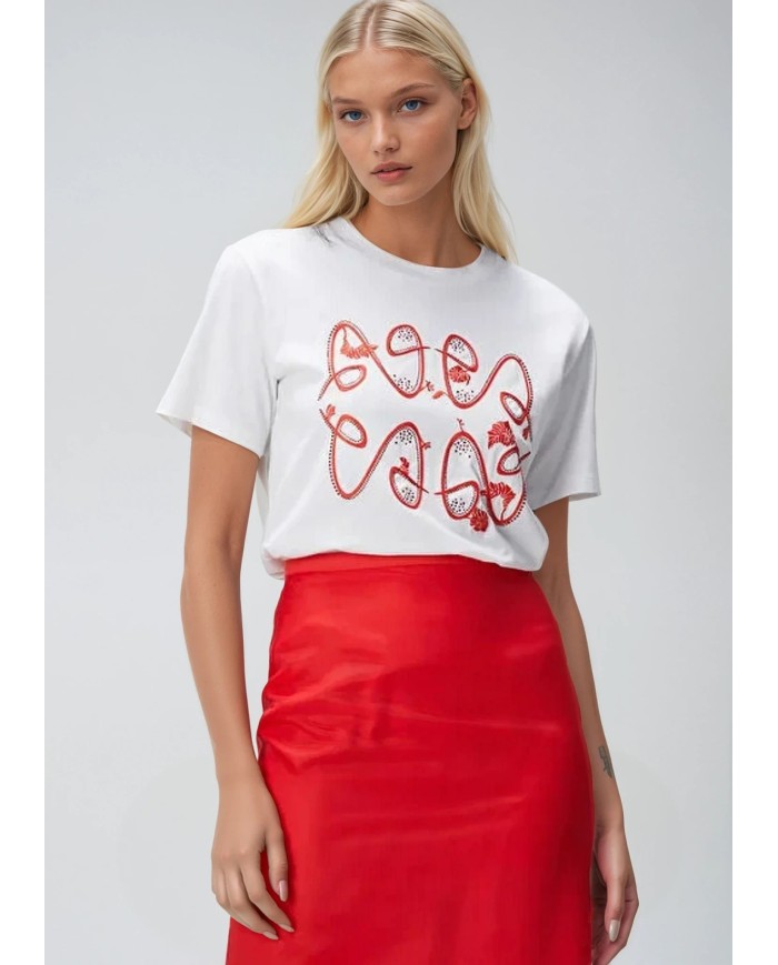 Nakış ve Taş İşleme T-Shirt