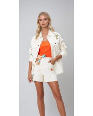 Nakış İşlemeli Mini Elbise