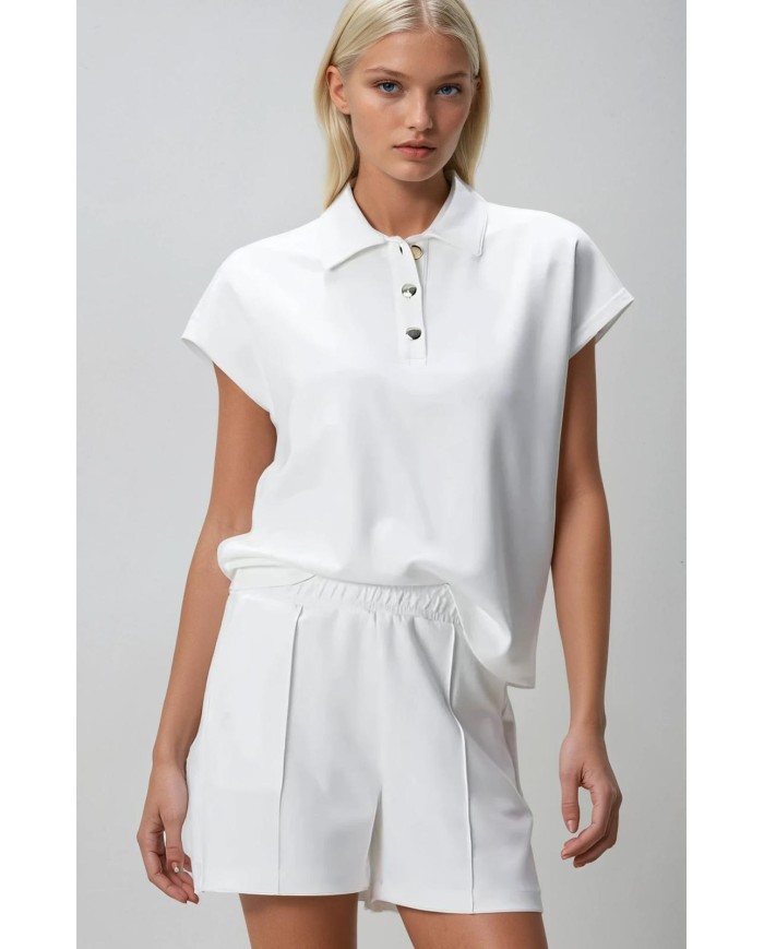 Polo Yaka Şort-Tişört Takım