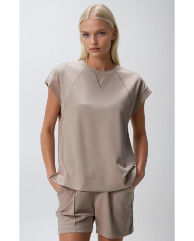 Karyoke Yaka Şort-Tişört Takım