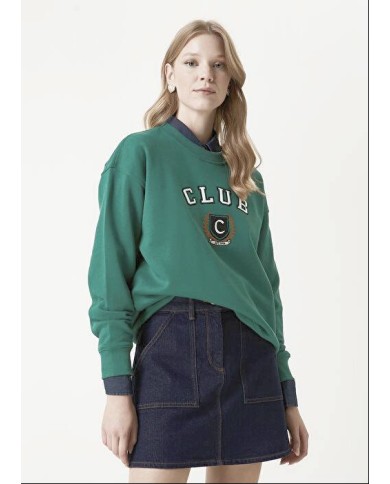 CLUB Logo Baskılı Sweatshirt