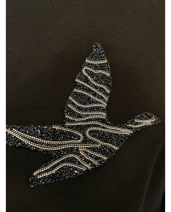 Meç Zincir Taşlı Sweatshirt