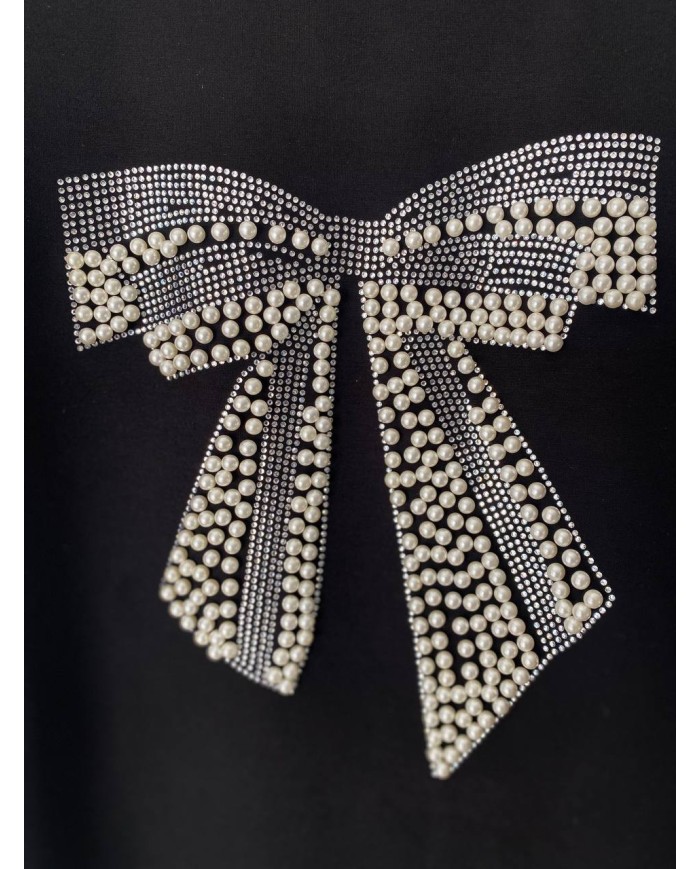 Kurdele Taş İşleme Sweatshirt