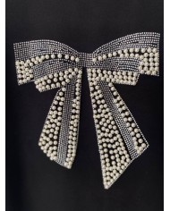 Kurdele Taş İşleme Sweatshirt