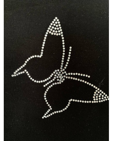 Kelebek Taş İşleme Sweatshirt