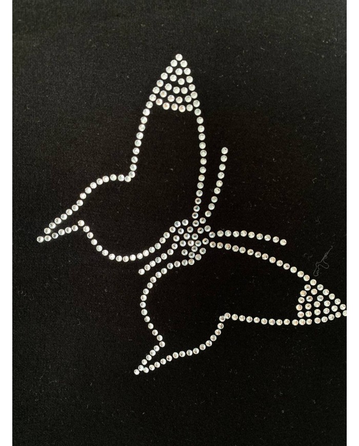 Kelebek Taş İşleme Sweatshirt