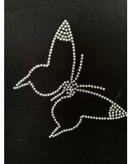 Kelebek Taş İşleme Sweatshirt