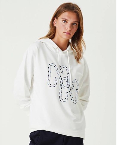 Kapüşonlu Nakışlı Sweatshirt