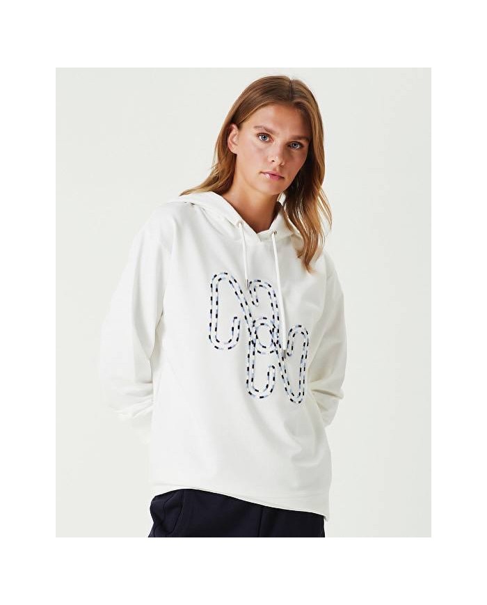 Kapüşonlu Nakışlı Sweatshirt
