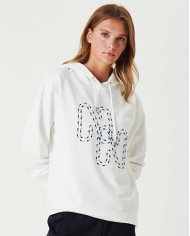 Kapüşonlu Nakışlı Sweatshirt