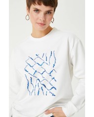 Payetli ve Nakışlı Sweatshirt