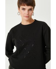 Sargı Nakışlı Sweatshirt