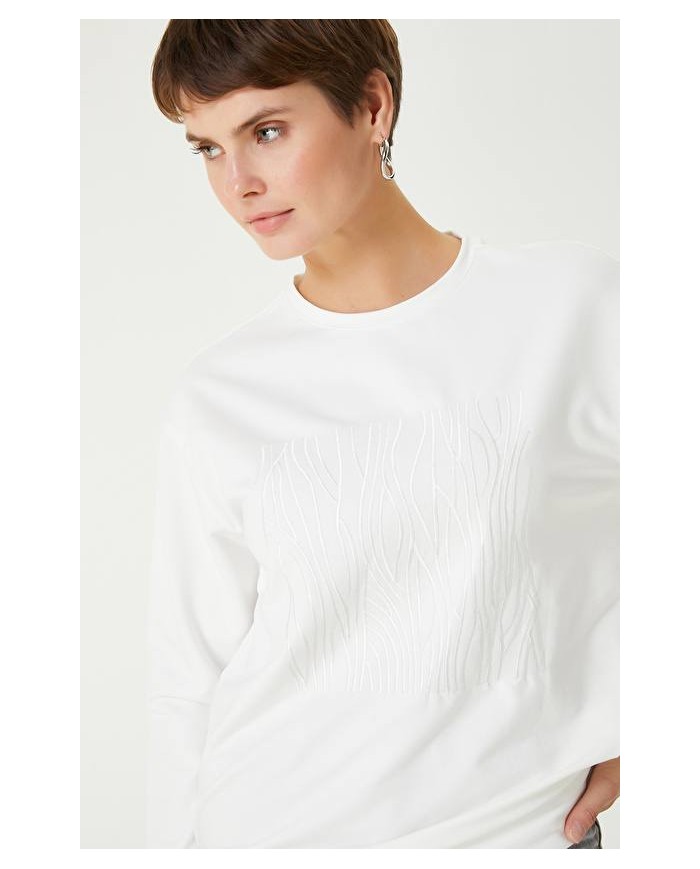 Sargı Nakışlı Sweatshirt