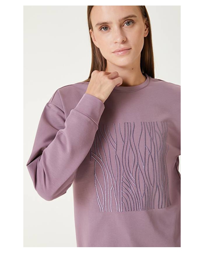 Sargı Nakışlı Sweatshirt