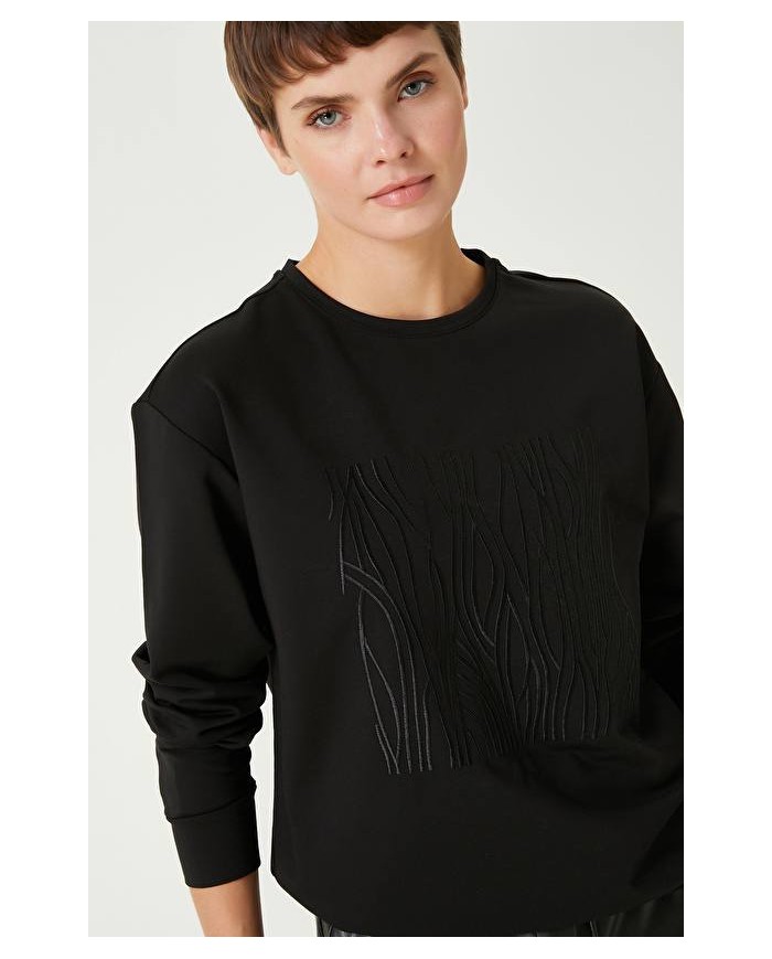 Sargı Nakışlı Sweatshirt