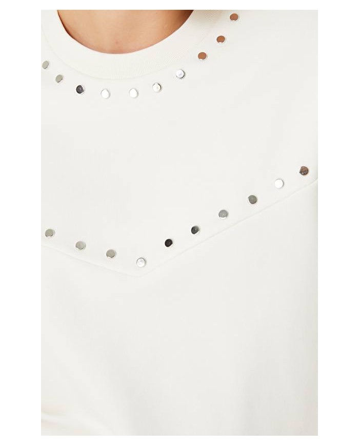 Trok Baskılı Sweatshirt