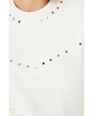 Trok Baskılı Sweatshirt