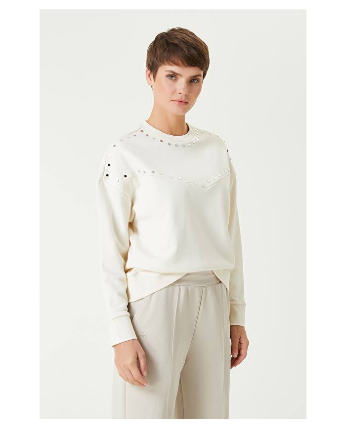 Trok Baskılı Sweatshirt