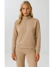 Yarım Fermuar Sweatshirt