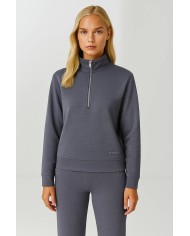 Yarım Fermuar Sweatshirt