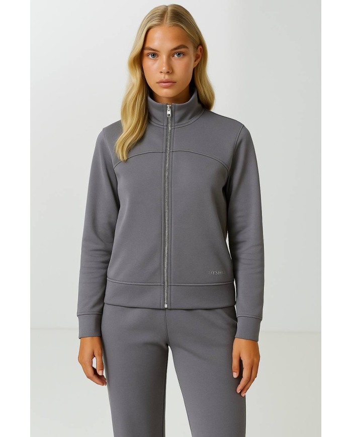 Tam Fermuar Sweatshirt