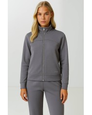 Tam Fermuar Sweatshirt