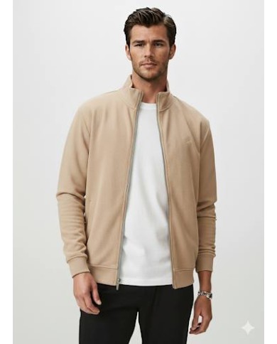 Tam Fermuar Sweatshirt