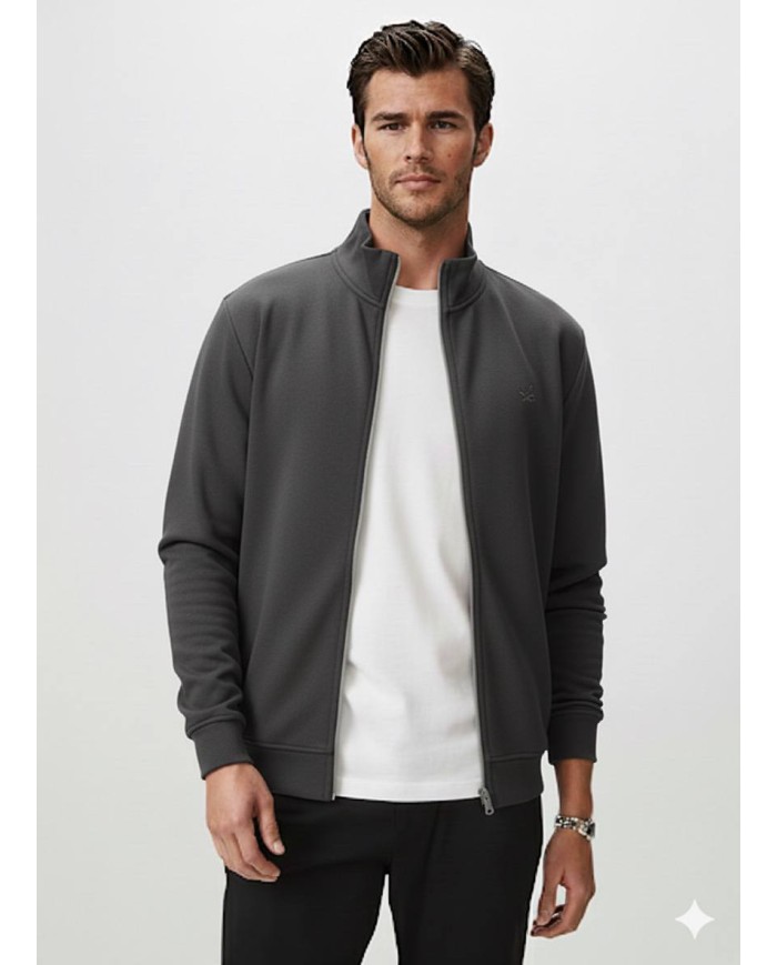 Tam Fermuar Sweatshirt