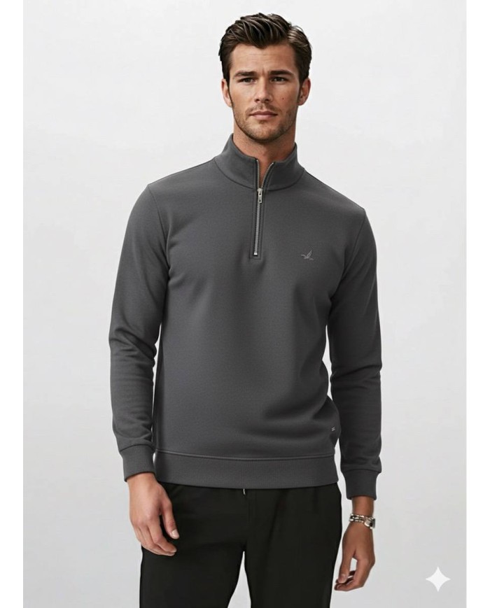 Yarım Fermuar Sweatshirt