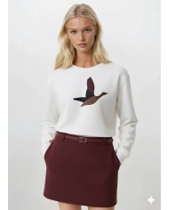 Taş Baskı Desenli Sweatshirt