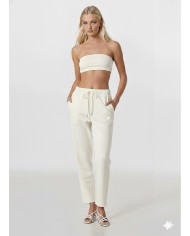 Kaz Logo Nakışlı Fit Paça Eşofman