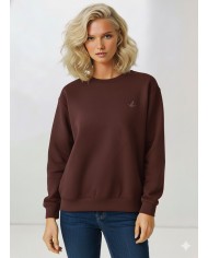 Göğsü Kaz Logo Basic Sweatshirt