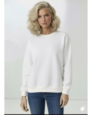 Göğsü Kaz Logo Basic Sweatshirt