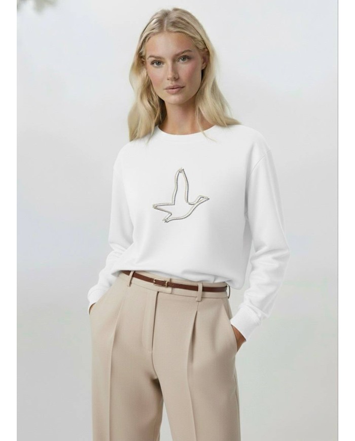 Double Taş İşleme Sweatshirt