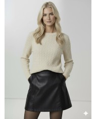Saç Örgü Triko Kazak