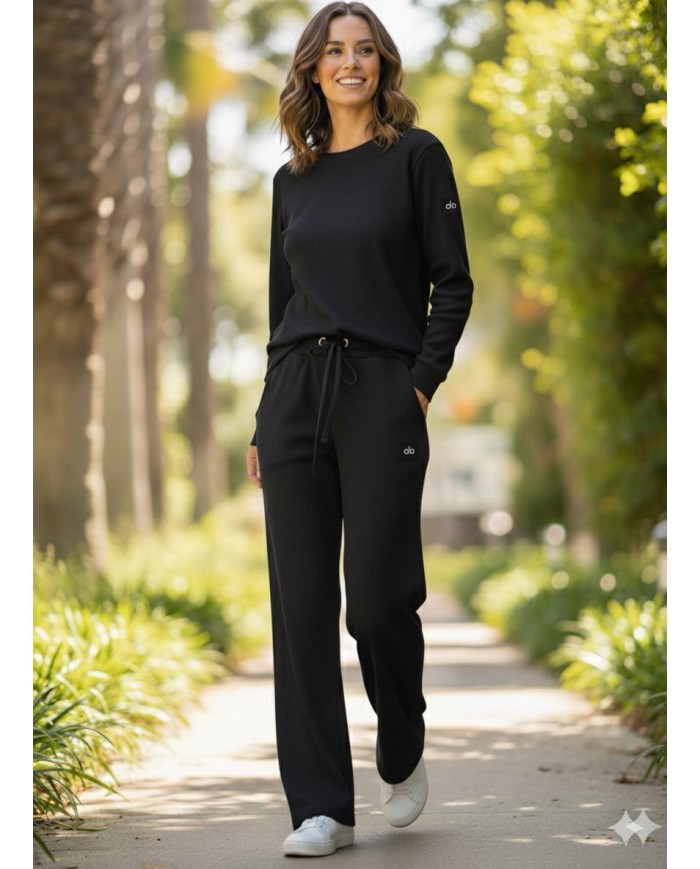 Yama Etiketli Fitilli Eşofman Takım