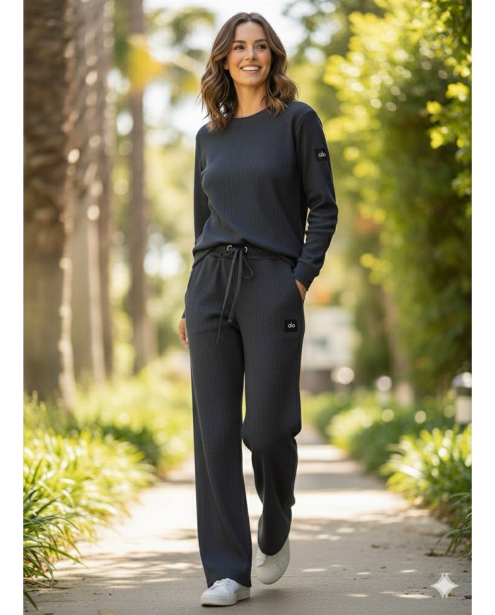 Yama Etiketli Fitilli Eşofman Takım