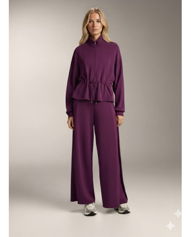 Belden Büzgülü ve Bağcıklı Kısa Eşofman Takım