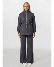 Cepli Kapaklı Büzgülü Uzun Takım