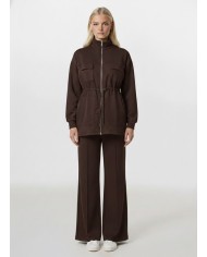 Cepli Kapaklı Büzgülü Uzun Takım