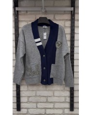 Taş İşleme Gerçek Yün Hırka