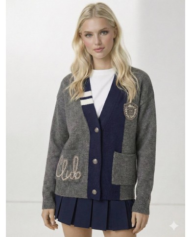 Taş İşleme Gerçek Yün Hırka