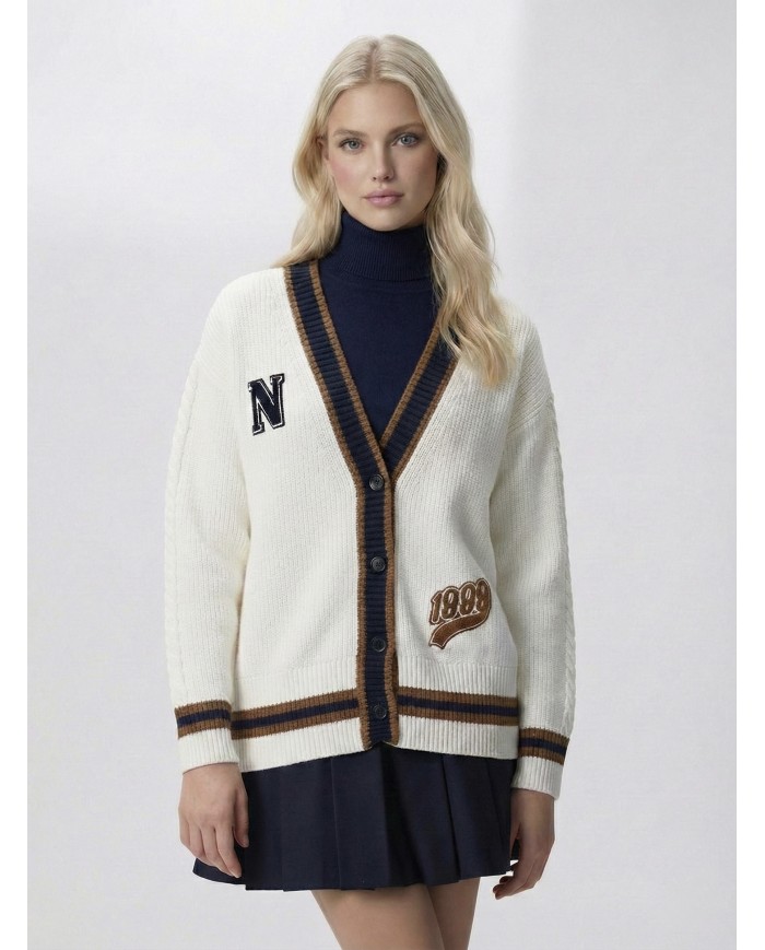 Süzene Nakışlı Gerçek Pamuk Triko Hırka