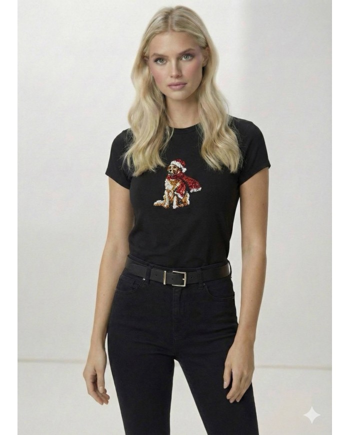 Hotfix Köpek Detaylı T-Shirt